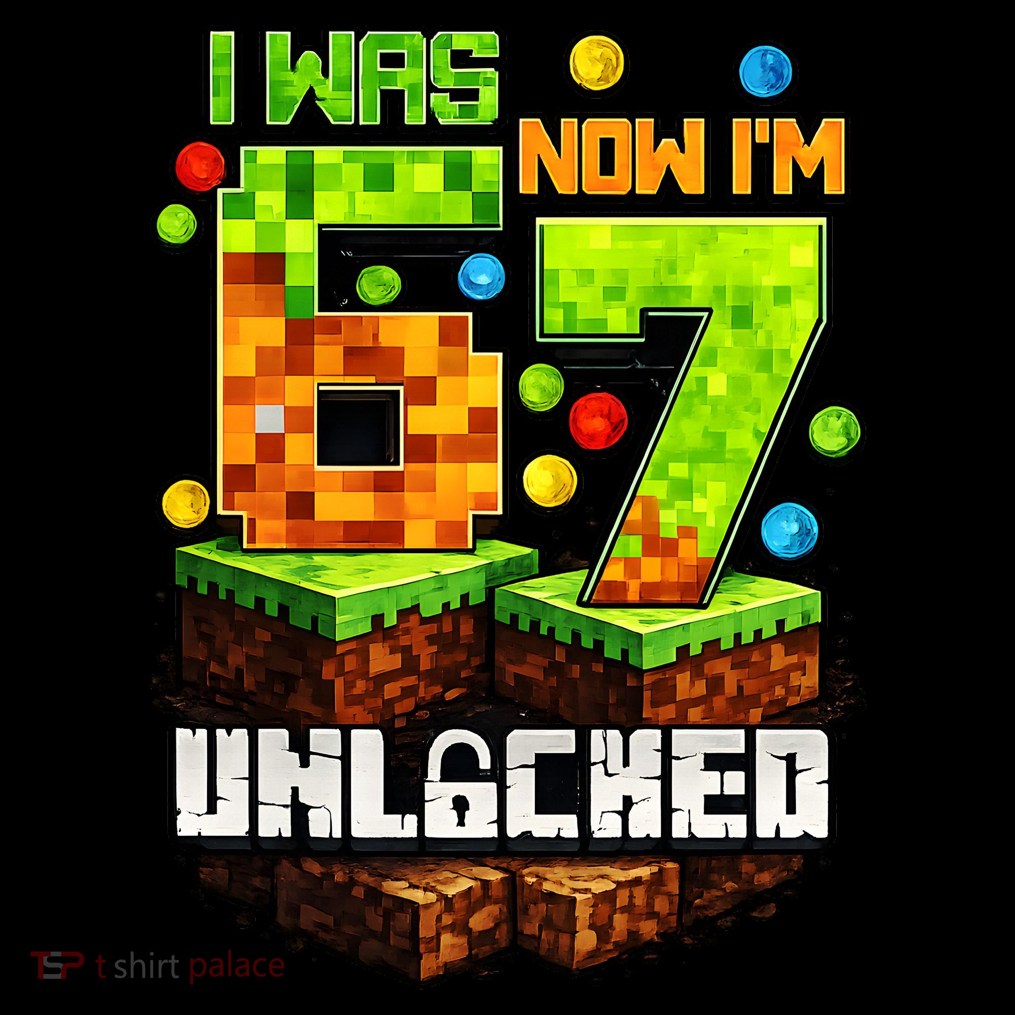 I Was 6 Now I'm 7 Pixel Game Unlocked Gamer 7th Birthday  Coffee Mug