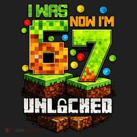 I Was 6 Now I'm 7 Pixel Game Unlocked Gamer 7th Birthday  Hat thumb 2