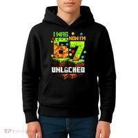 I Was 6 Now I'm 7 Pixel Game Unlocked Gamer 7th Birthday  Kids Hoodie thumb 4