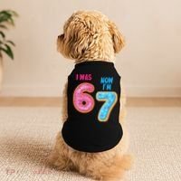 I Was 6 Now I'm 7 Year Old Birthday Six Seven Meme 67 Doggie Tank thumb 2