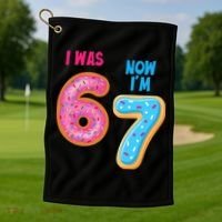 I Was 6 Now I'm 7 Year Old Birthday Six Seven Meme 67 Golf Towel thumb 1