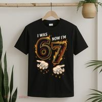 I Was 6 Now I'm 7 Meme Six Seven 67 Cartoon Hands Funny T-Shirt thumb 2