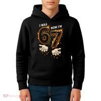 I Was 6 Now I'm 7 Meme Six Seven 67 Cartoon Hands Funny Kids Hoodie thumb 4