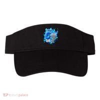 I Was 6 Now I'm 7 Birthday Blue Checkered Lightining  Visor thumb 0