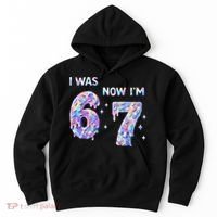 I Was 6 Now I’m 7 Birthday Ice Cream Drip 67 Meme Hoodie thumb 0