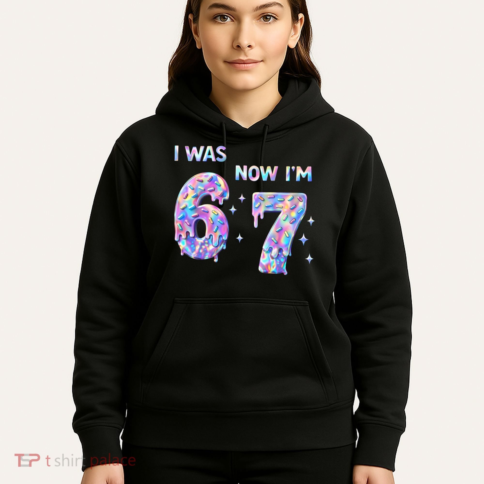I Was 6 Now I’m 7 Birthday Ice Cream Drip 67 Meme Hoodie
