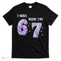 I Was 6 Now I’m 7 Birthday Ice Cream Drip 67 Meme T-Shirt thumb 0