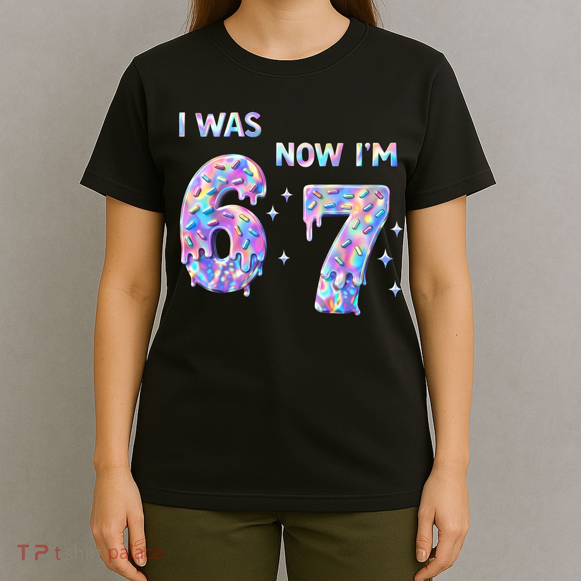 I Was 6 Now I’m 7 Birthday Ice Cream Drip 67 Meme T-Shirt
