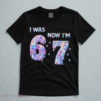 I Was 6 Now I’m 7 Birthday Ice Cream Drip 67 Meme T-Shirt thumb 5