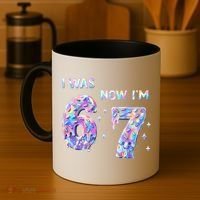 I Was 6 Now I’m 7 Birthday Ice Cream Drip 67 Meme Coffee Mug thumb 4