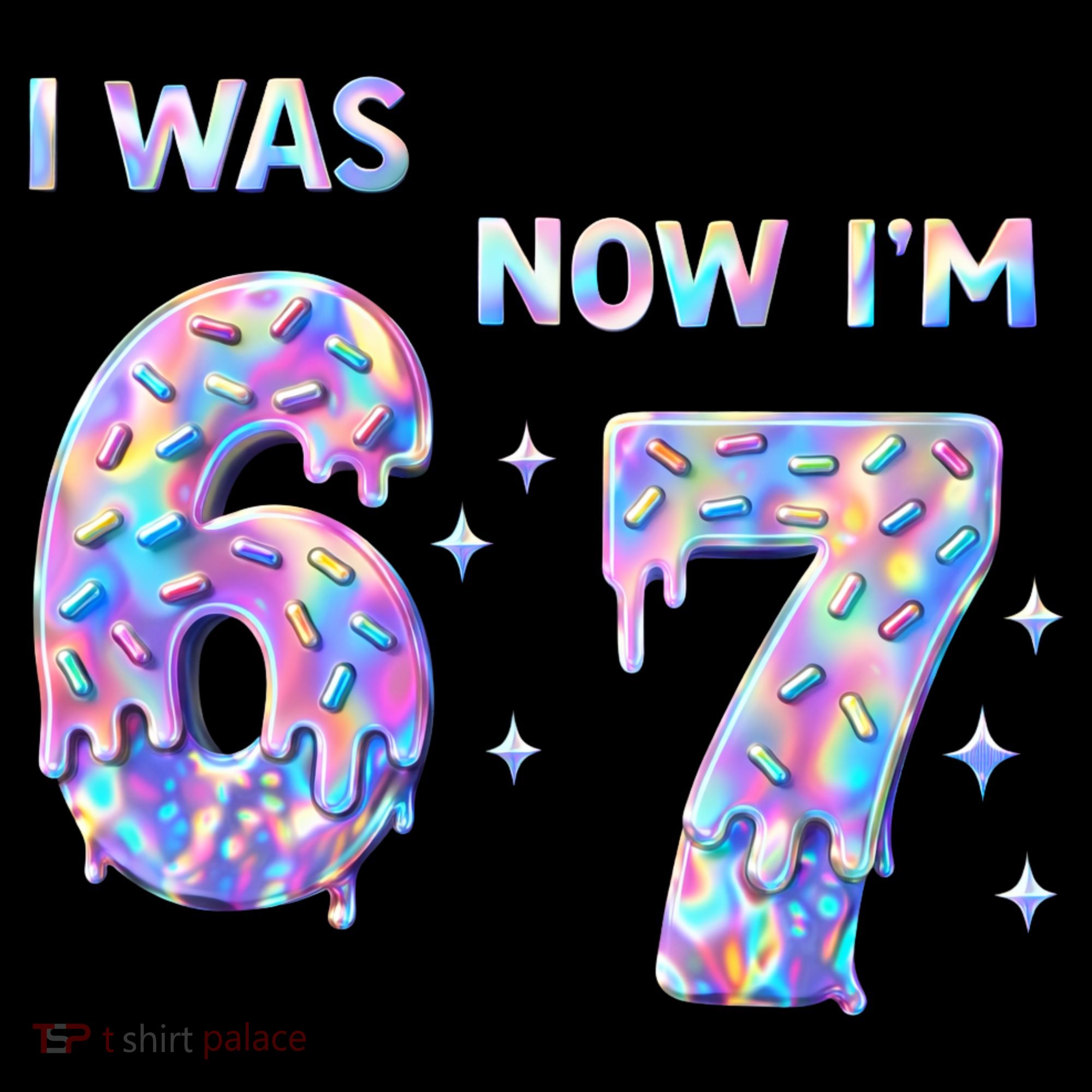 I Was 6 Now I’m 7 Birthday Ice Cream Drip 67 Meme Coffee Mug