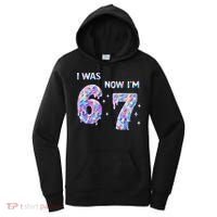 I Was 6 Now I’m 7 Birthday Ice Cream Drip 67 Meme Women's Hoodie thumb 0