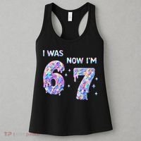 I Was 6 Now I’m 7 Birthday Ice Cream Drip 67 Meme Women's Tank Top thumb 3