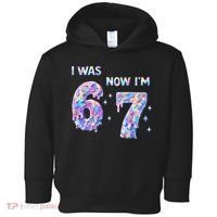 I Was 6 Now I’m 7 Birthday Ice Cream Drip 67 Meme Toddler Hoodie thumb 0