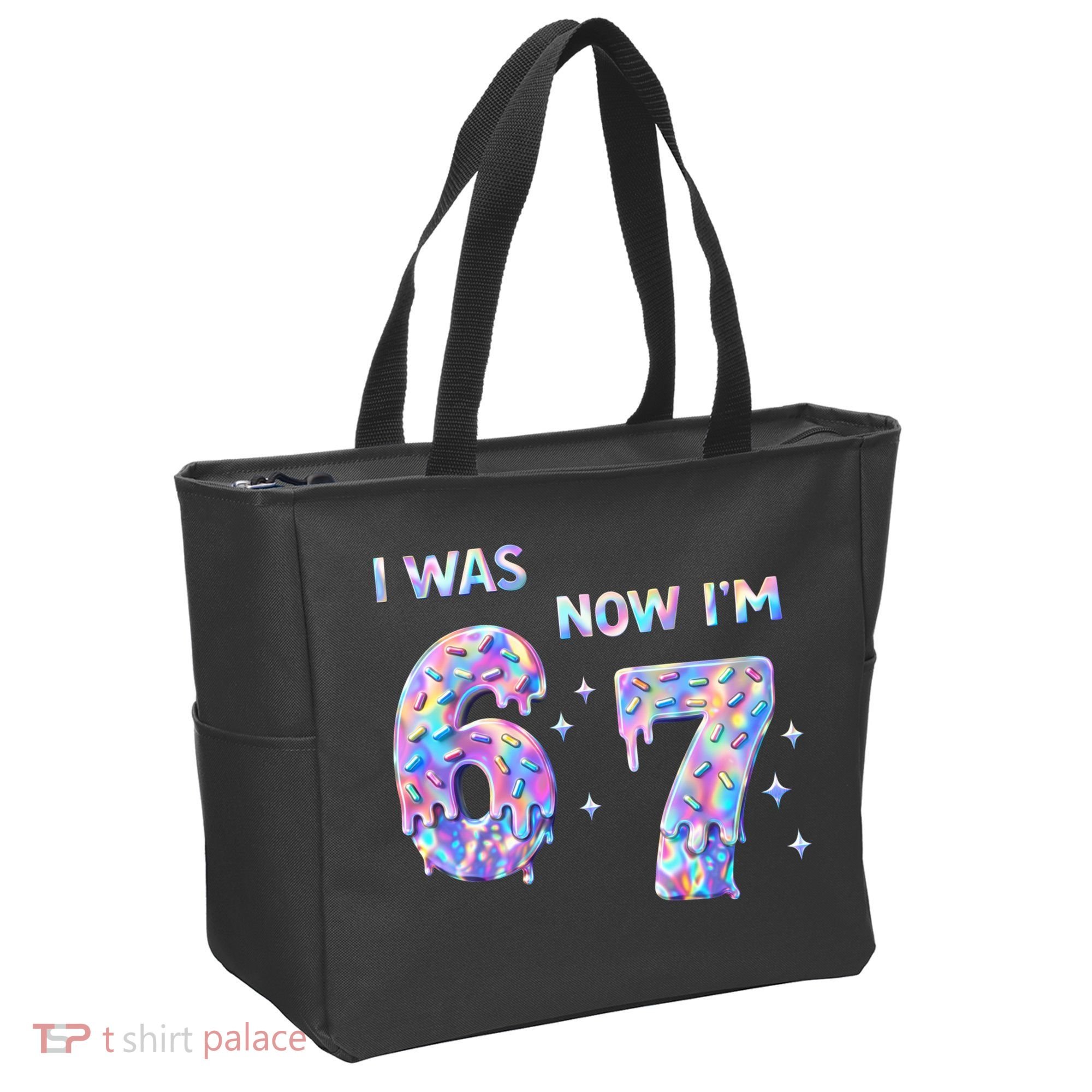 I Was 6 Now I’m 7 Birthday Ice Cream Drip 67 Meme Tote Bag