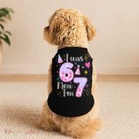 I Was 6 Now I'm 7 Birthday 6-7 Meme Funny Doggie Tank thumb 2