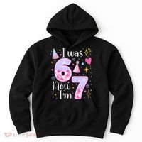 I Was 6 Now I'm 7 Birthday 6-7 Meme Funny Hoodie thumb 0