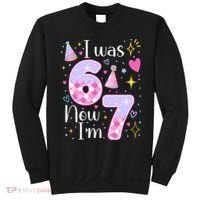 I Was 6 Now I'm 7 Birthday 6-7 Meme Funny Sweatshirt thumb 0