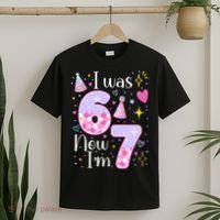 I Was 6 Now I'm 7 Birthday 6-7 Meme Funny T-Shirt thumb 2