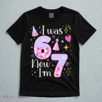 I Was 6 Now I'm 7 Birthday 6-7 Meme Funny T-Shirt thumb 5