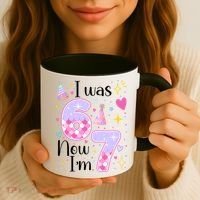 I Was 6 Now I'm 7 Birthday 6-7 Meme Funny Coffee Mug thumb 3