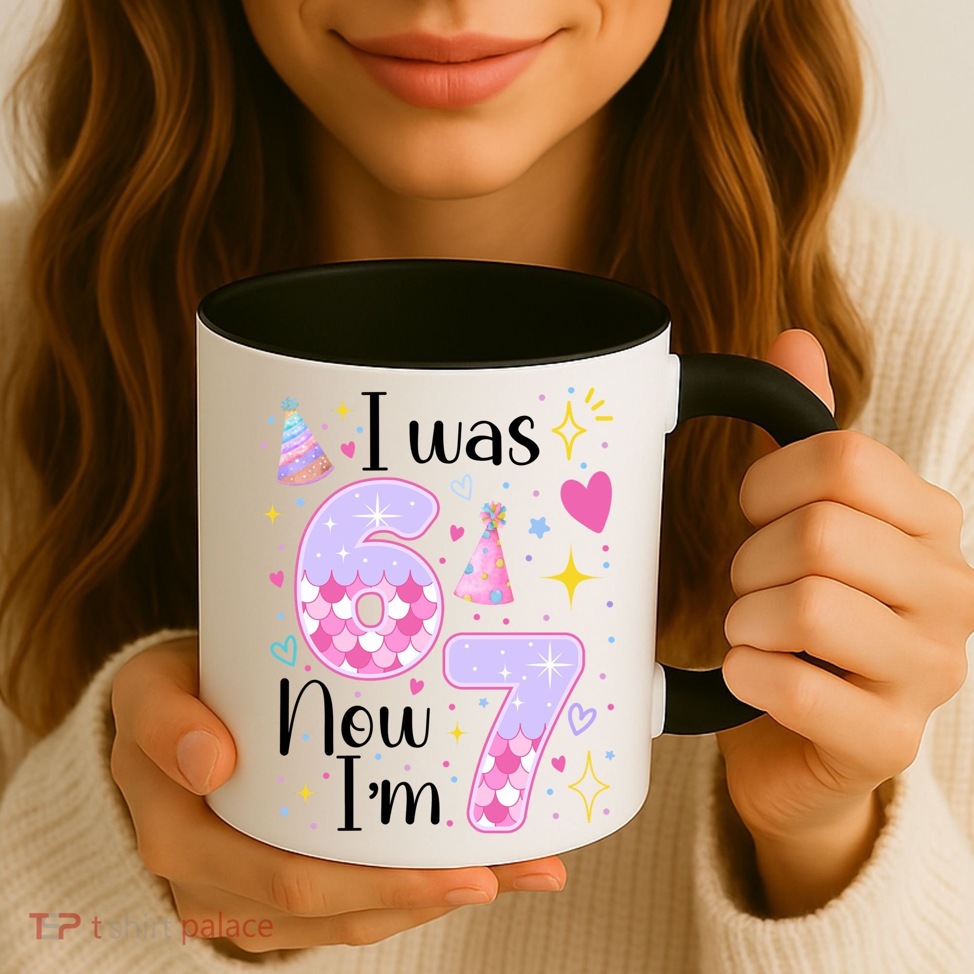 I Was 6 Now I'm 7 Birthday 6-7 Meme Funny Coffee Mug