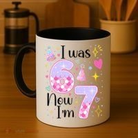 I Was 6 Now I'm 7 Birthday 6-7 Meme Funny Coffee Mug thumb 4