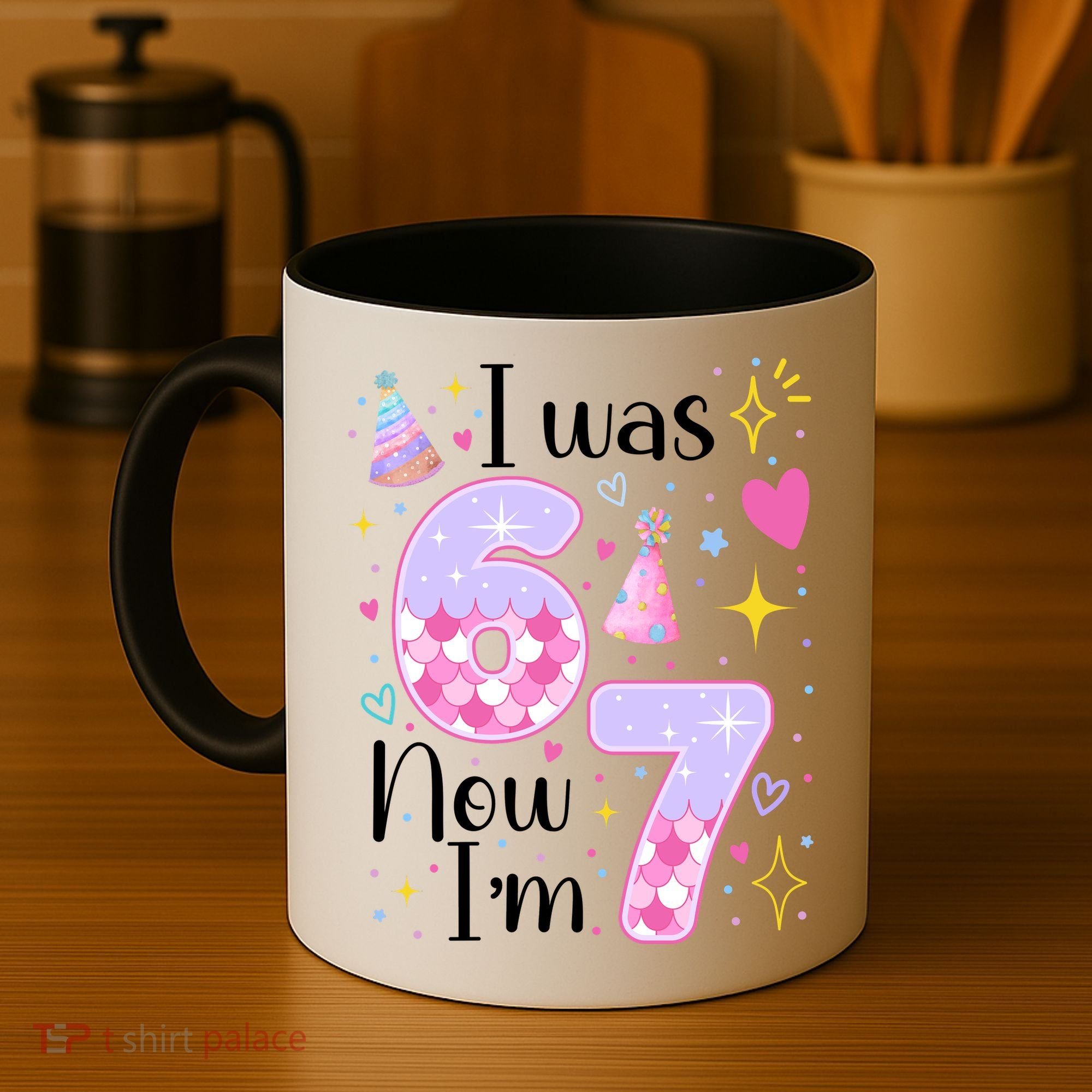 I Was 6 Now I'm 7 Birthday 6-7 Meme Funny Coffee Mug