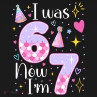 I Was 6 Now I'm 7 Birthday 6-7 Meme Funny Women's Hoodie thumb 2