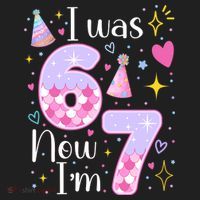 I Was 6 Now I'm 7 Birthday 6-7 Meme Funny Hat thumb 2
