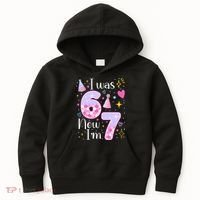I Was 6 Now I'm 7 Birthday 6-7 Meme Funny Kids Hoodie thumb 0
