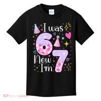 I Was 6 Now I'm 7 Birthday 6-7 Meme Funny Kids T-Shirt thumb 0