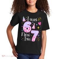 I Was 6 Now I'm 7 Birthday 6-7 Meme Funny Kids T-Shirt thumb 2