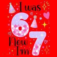 I Was 6 Now I'm 7 Birthday 6-7 Meme Funny Santa Hat thumb 1