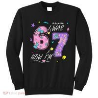 I Was 6 Now I'm 7 Birthday 6-7 Meme 67 Sweatshirt thumb 0
