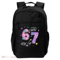 I Was 6 Now I'm 7 Birthday 6-7 Meme 67 Backpack thumb 0