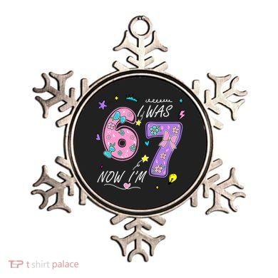 I Was 6 Now I'm 7 Birthday 6-7 Meme 67 Ornament