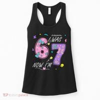 I Was 6 Now I'm 7 Birthday 6-7 Meme 67 Women's Tank Top thumb 0