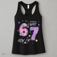 I Was 6 Now I'm 7 Birthday 6-7 Meme 67 Women's Tank Top thumb 3