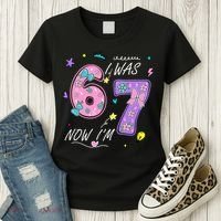 I Was 6 Now I'm 7 Birthday 6-7 Meme 67 Women's T-Shirt thumb 3