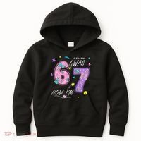 I Was 6 Now I'm 7 Birthday 6-7 Meme 67 Kids Hoodie thumb 0