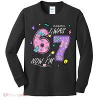 I Was 6 Now I'm 7 Birthday 6-7 Meme 67 Kids Long Sleeve Shirt thumb 0