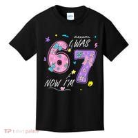 I Was 6 Now I'm 7 Birthday 6-7 Meme 67 Kids T-Shirt thumb 0