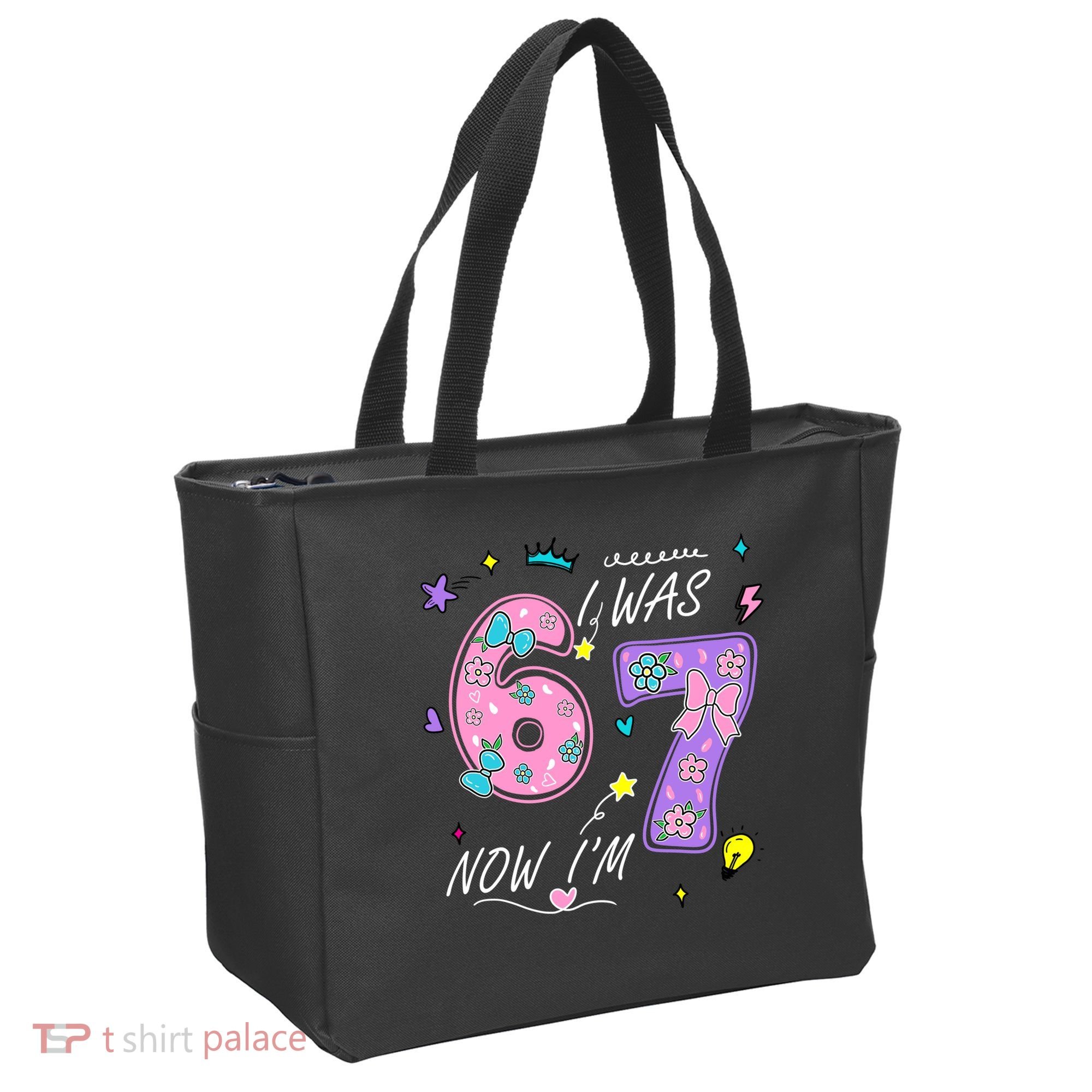 I Was 6 Now I'm 7 Birthday 6-7 Meme 67 Tote Bag