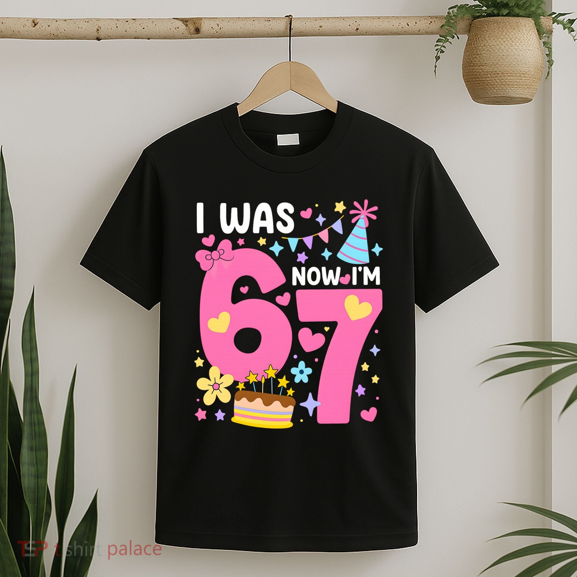 I Was 6 Now I’m 7 Cute 7th Birthday 6-7 Meme T-Shirt