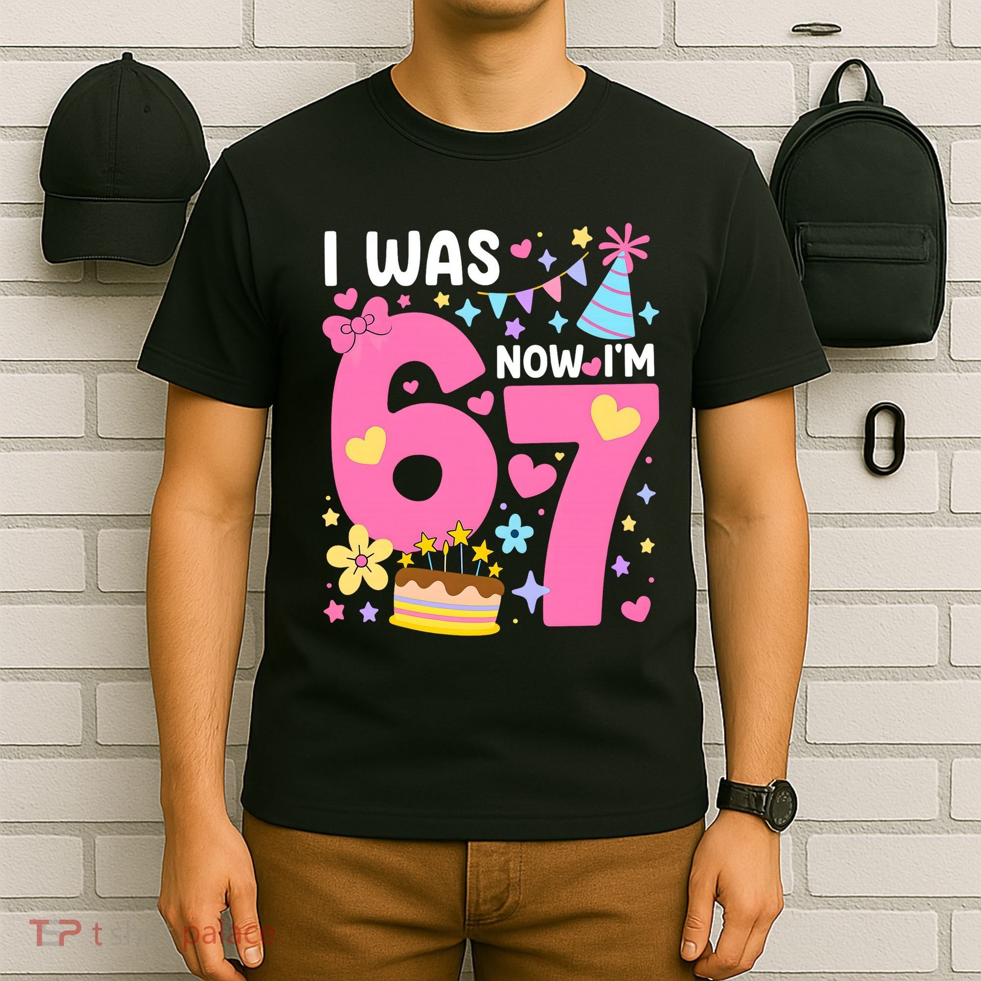 I Was 6 Now I’m 7 Cute 7th Birthday 6-7 Meme T-Shirt