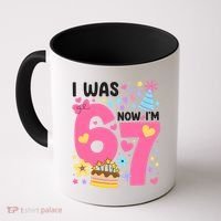 I Was 6 Now I’m 7 Cute 7th Birthday 6-7 Meme Coffee Mug thumb 0