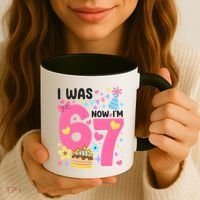 I Was 6 Now I’m 7 Cute 7th Birthday 6-7 Meme Coffee Mug thumb 3