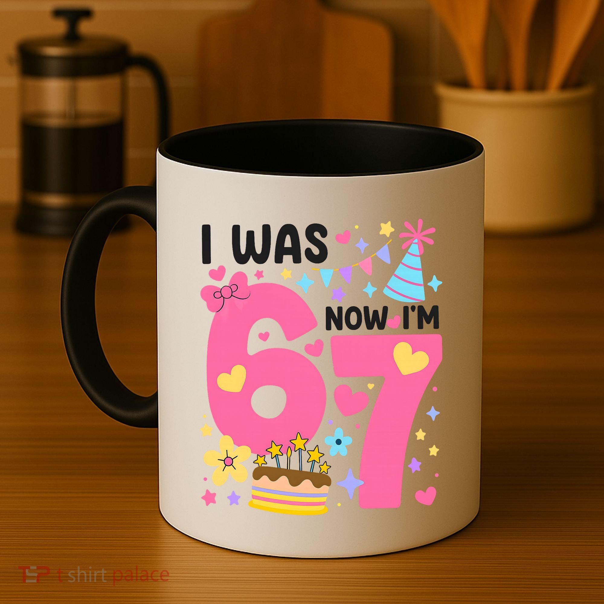I Was 6 Now I’m 7 Cute 7th Birthday 6-7 Meme Coffee Mug