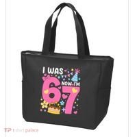 I Was 6 Now I’m 7 Cute 7th Birthday 6-7 Meme Tote Bag thumb 3